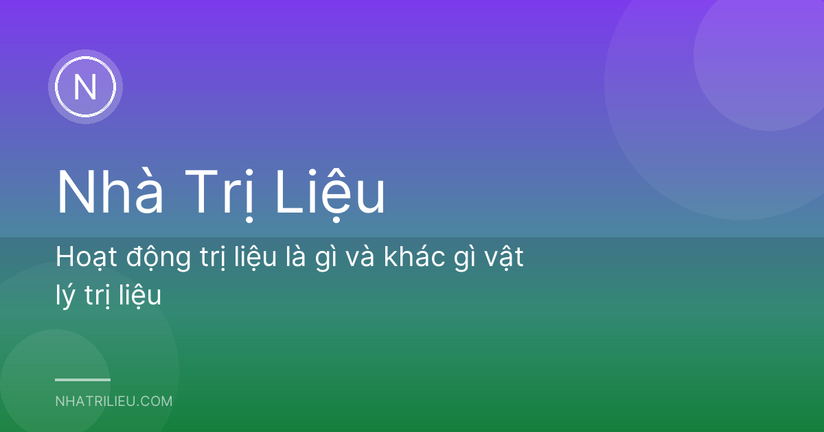 Hoạt động trị liệu là gì và khác gì vật lý trị liệu
