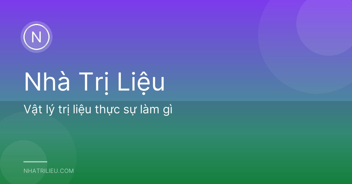 Vật lý trị liệu thực sự làm gì